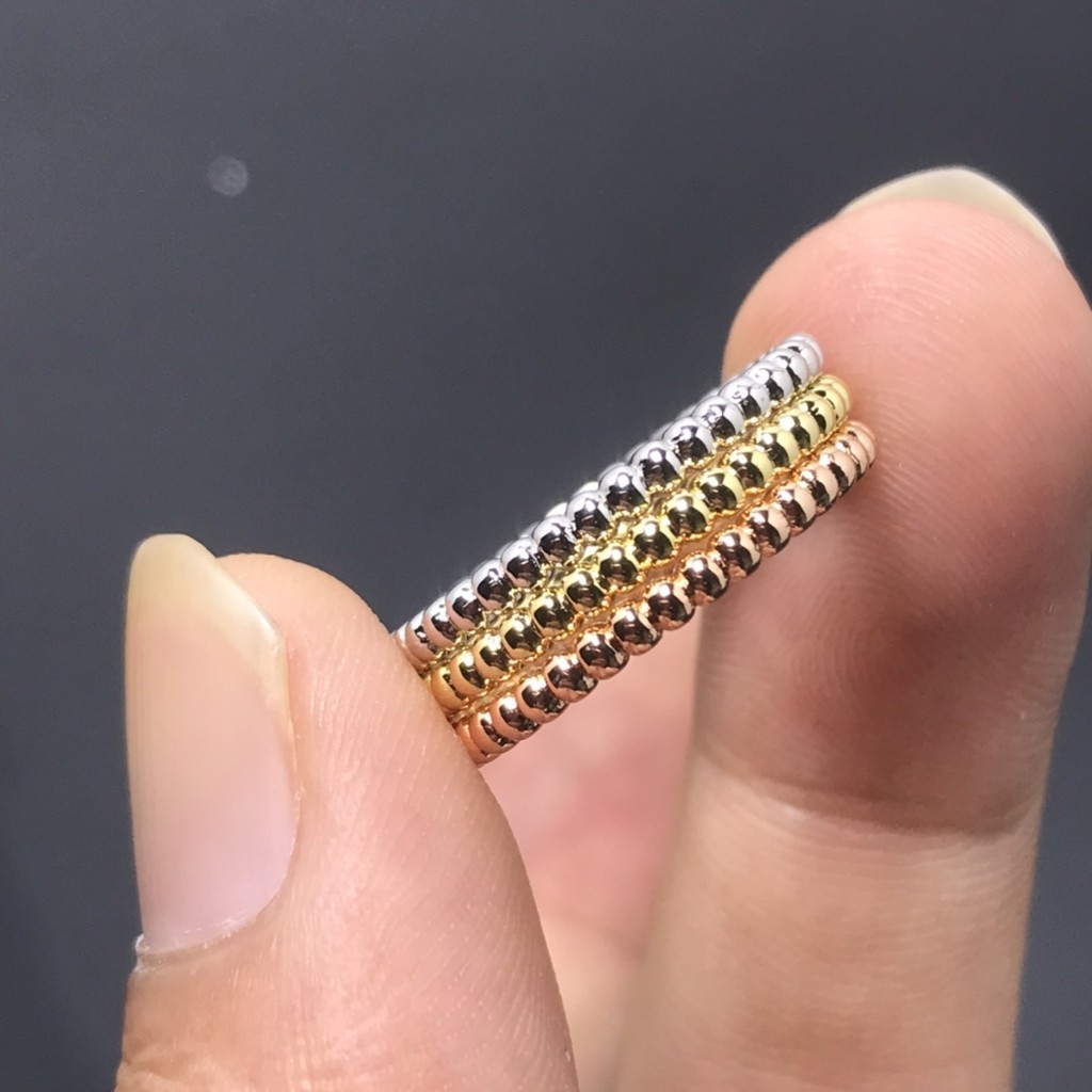 Van ขายร ้ อน classic Perlée pearls of gold ring cleef