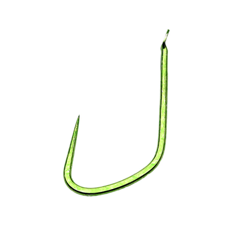 ใหม่ 50 ชิ้น/กล่องแบนแขนเหล็กคาร์บอนสูงตะขอตกปลาเดี่ยว 6 #-10 # Non-Barb Fishhook สําหรับปลาคาร์พอุปกรณ์ตกปลา