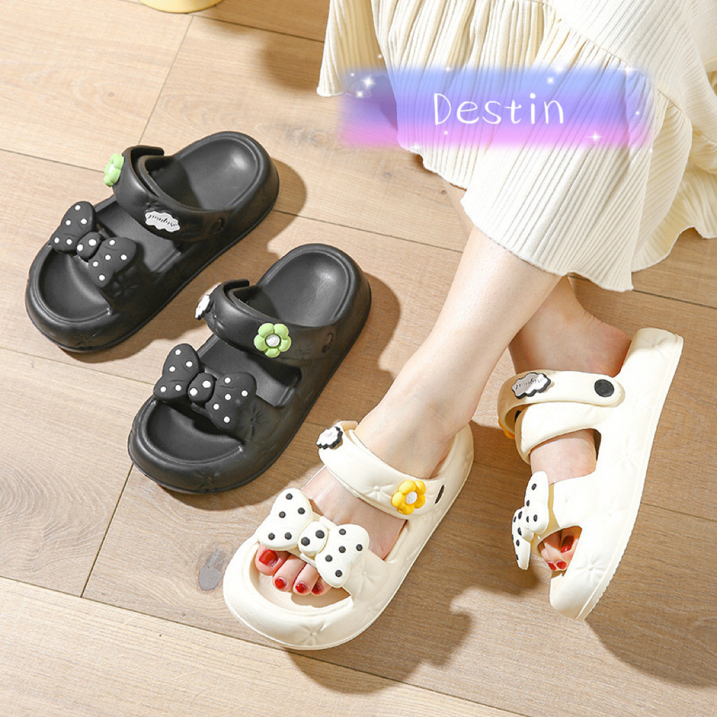 Destin🩰พร้อมส่งจากไทย🛒 (LT-FOR) รองเท้าแตะ  กันลื่น ลายการ์ตูนน่ารัก เหมาะกับใส่กลางแจ้ง แฟชั่นฤดูร้อน สําหรับผู้หญิง