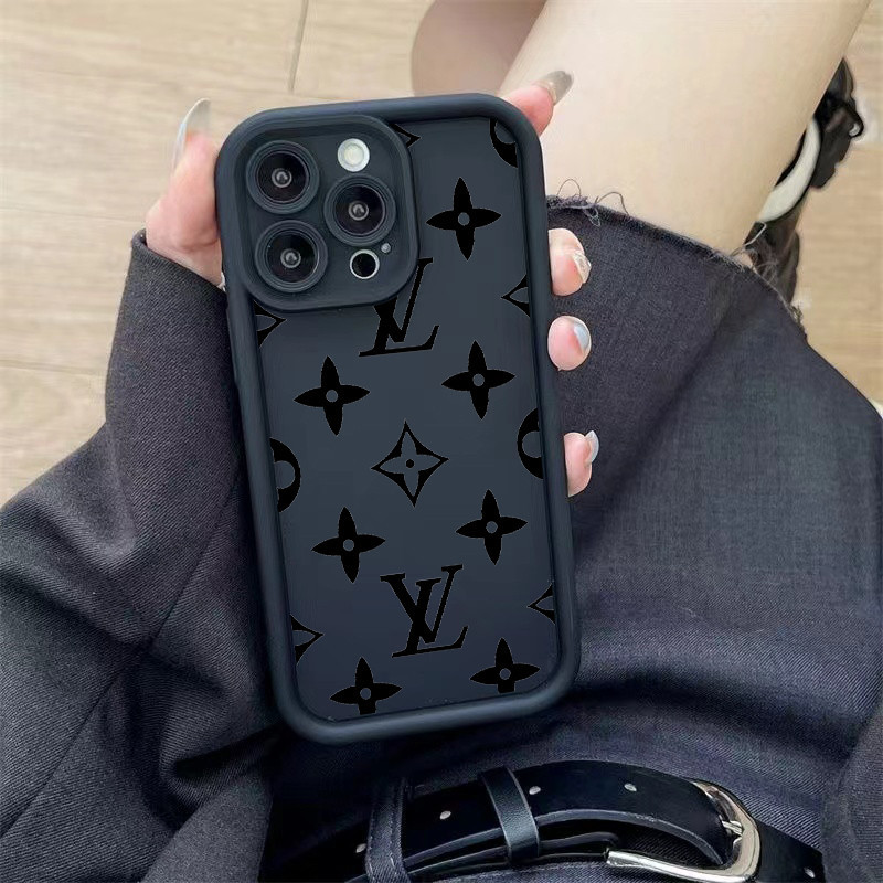 เคส Vivo Y93 V9 Y85 Y66 V2043 V2026 1901 1902 1904 1906 V2027 V2029 1938 1935 1915 1723 1609 Y91 Y95 Y91i YT69A สีดําดอกไม้นุ่ม Angel Eyes เคสโทรศัพท์