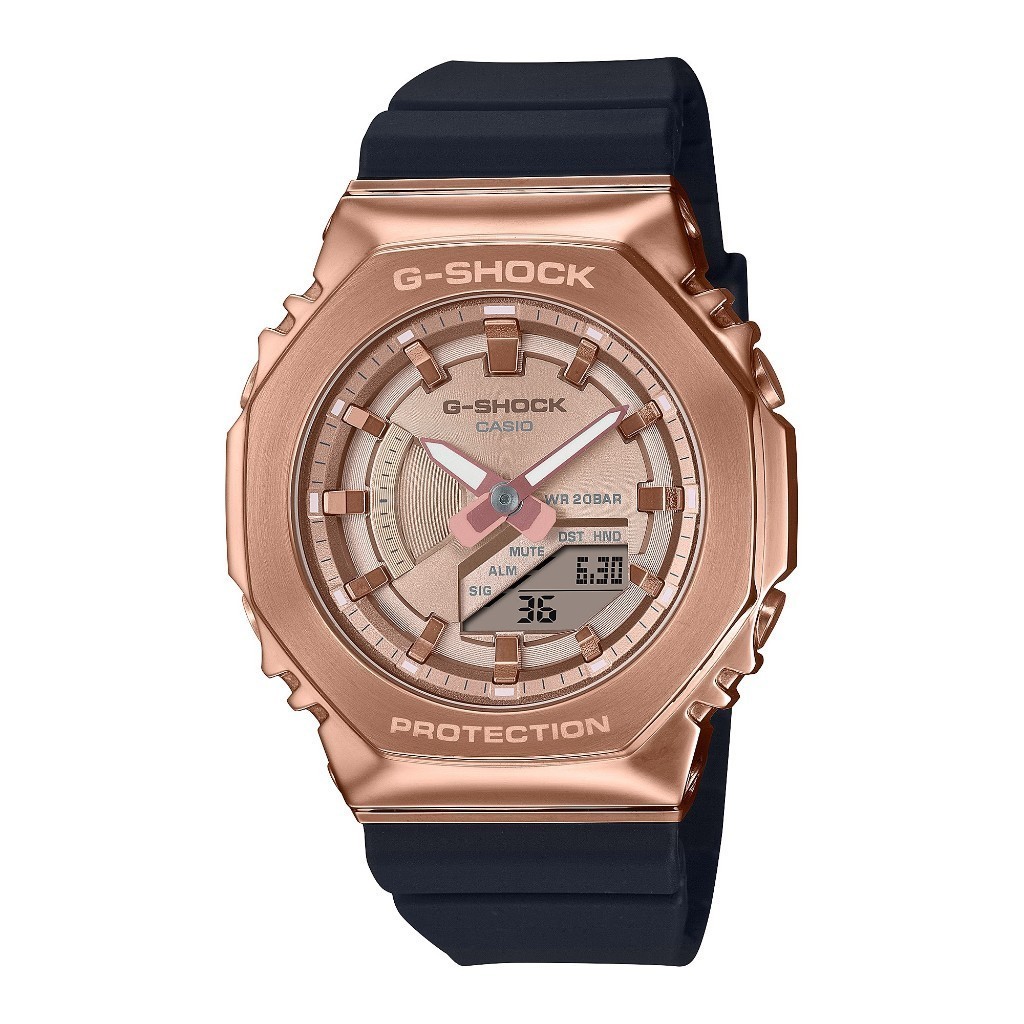 G-shock GM-2100 ROSE GOLD TMJ SERIAL STAINLESS STEEL BEZEL Sports นาฬิกาผู ้ ชาย