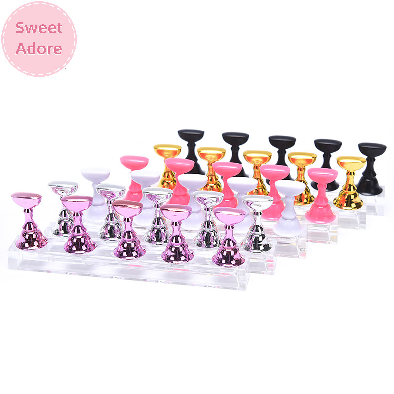 Sweetadore 1 ชุดที ่ วางเล ็ บขาตั ้ งจอแสดงผลอะคริลิคคริสตัลแสดงชั ้ นวาง TH