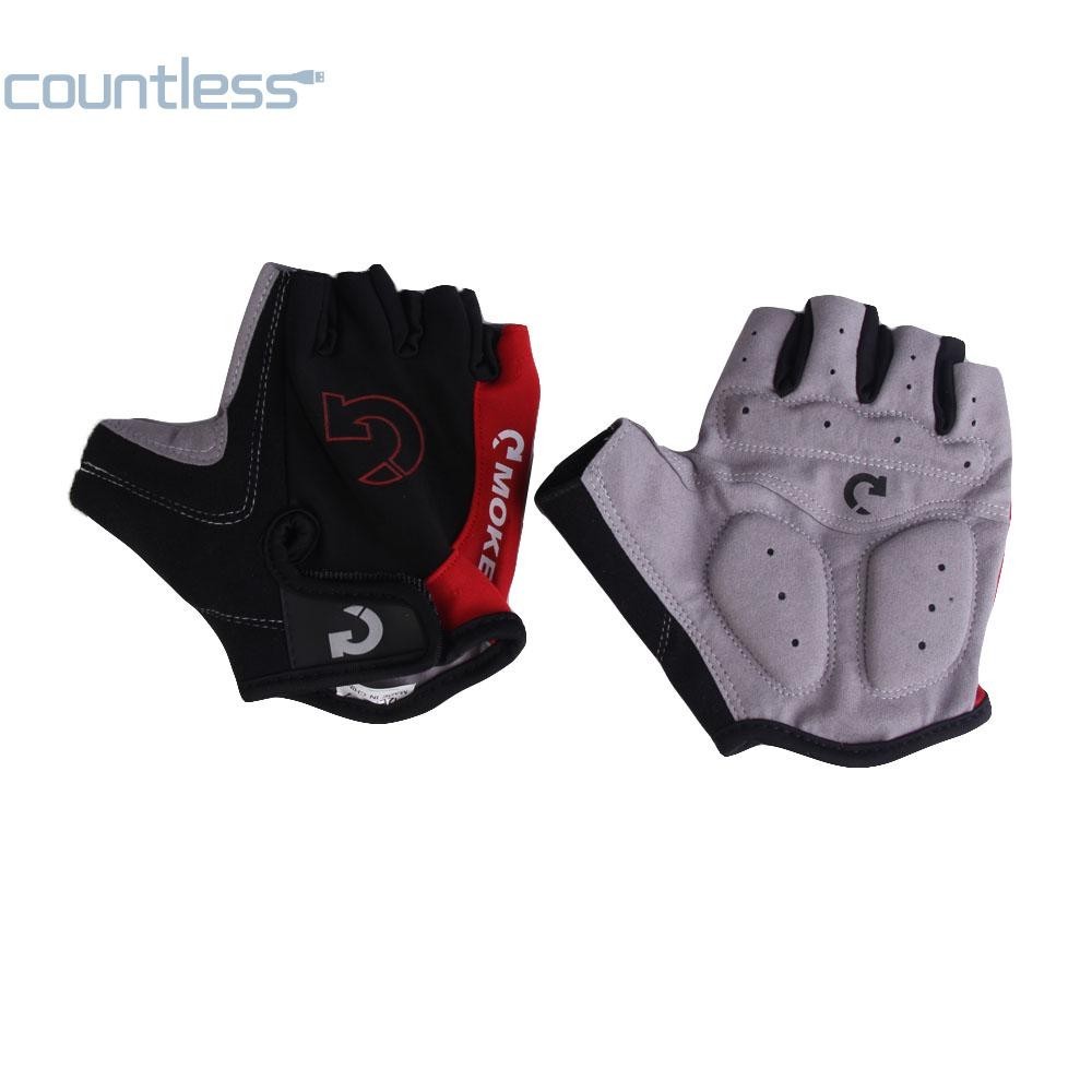 Cycling Bicycle Motorcycle Sport Gel Half Finger Gloves Size S- XL 3 สี [countless.th ]