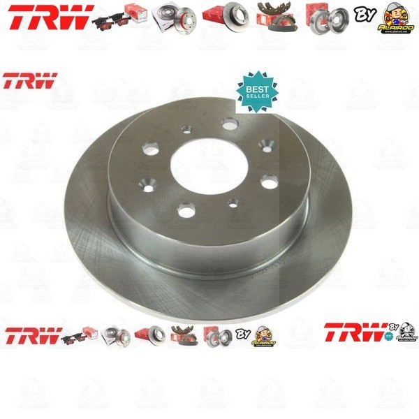 TRW จานดิสเบรคหลัง จานเบรคหลัง 1 คู่ / 2 ใบ HONDA CITY Type Z  ปี 1996-2002  DF 4191 ขนาด 239 mm ใบหนา 9 mm