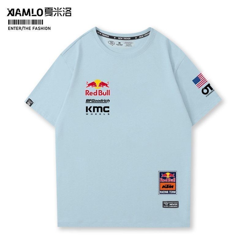 Redbull KTM Racing Jersey Short Sleeve MOTOGP Motorcycle DUKE890 DUKE790 Cycling Pure Cotton T-Shirt
