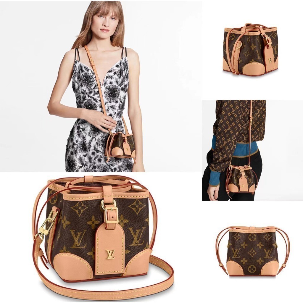 กระเป ๋ า LV Louis Vuitton No Bucket Bag Shoulder Authentic Gxjx Gucci Bags Chanel YSL Fendi Hermes CELINE mcm BV Prada miumiu burberry