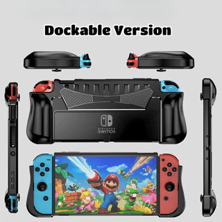 Dockable Switch Grip Case พร้อมช่องใส่การ์ดสําหรับ Nintendo Switch 2/ OLED Ergonomic Grip Design [สต๊อกในพื้นที่]