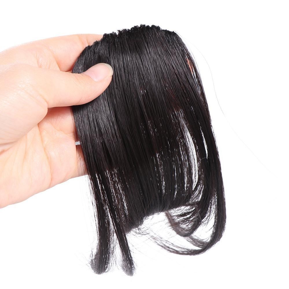 วิกผมหน้าม้า.Blunt Bangs, เพิ่มเติมผมด้านบนสำหรับทรงผม, วิกผมสังเคราะห์สำหรับผู้หญิง - รูปที่ 5