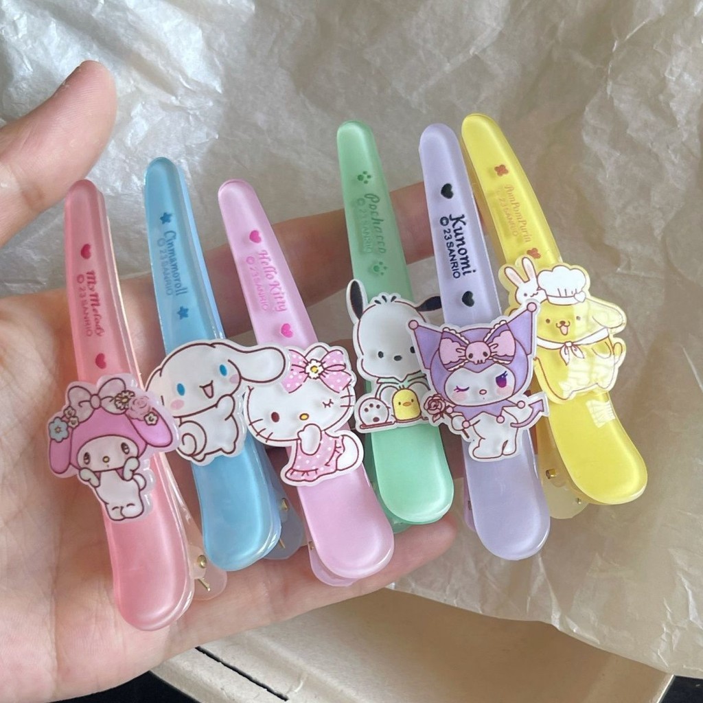 ใหม ่ Sanrio Duckbill Hairpin การ ์ ตูนน ่ ารัก Bagns Hairpins อเนกประสงค ์ สาวหวานคลิปด ้ านข ้ างเด ็ กอุปกรณ ์ เสริมผม