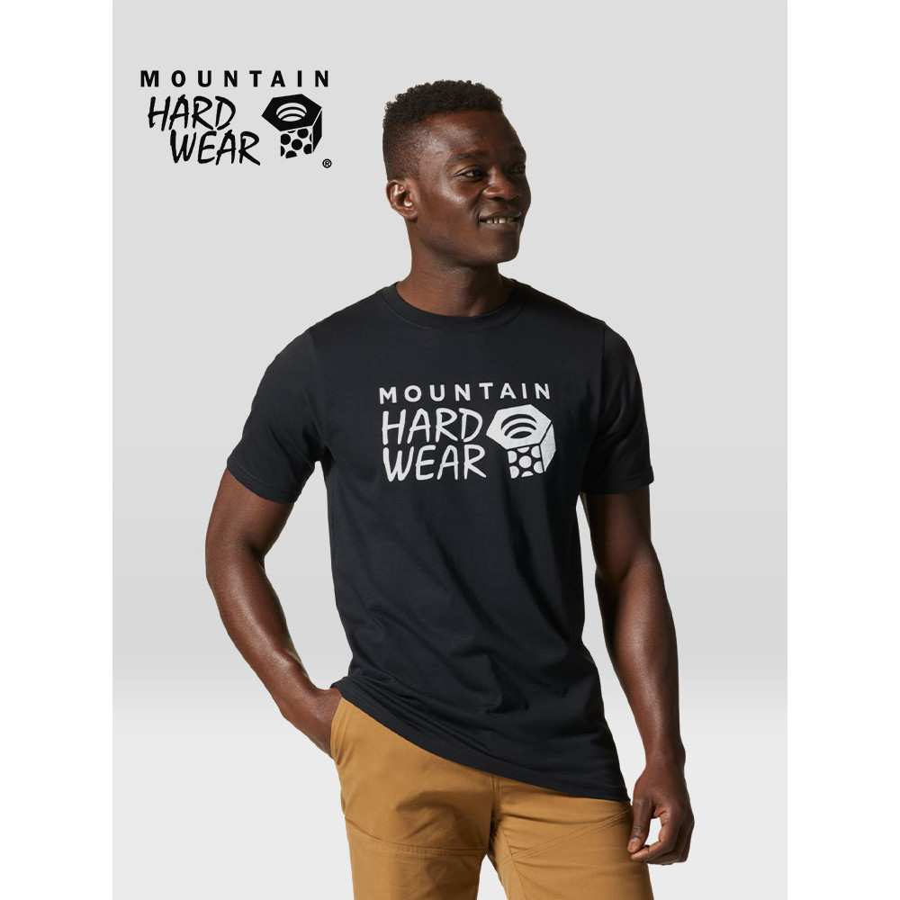 Mountain Hardwear Mountain Hardwear เสื้อยืดแขนสั้นสไตล์ใหม่ผ้าฝ้ายแท้รอบคอพิมพ์ด้านบนกลางแจ้ง