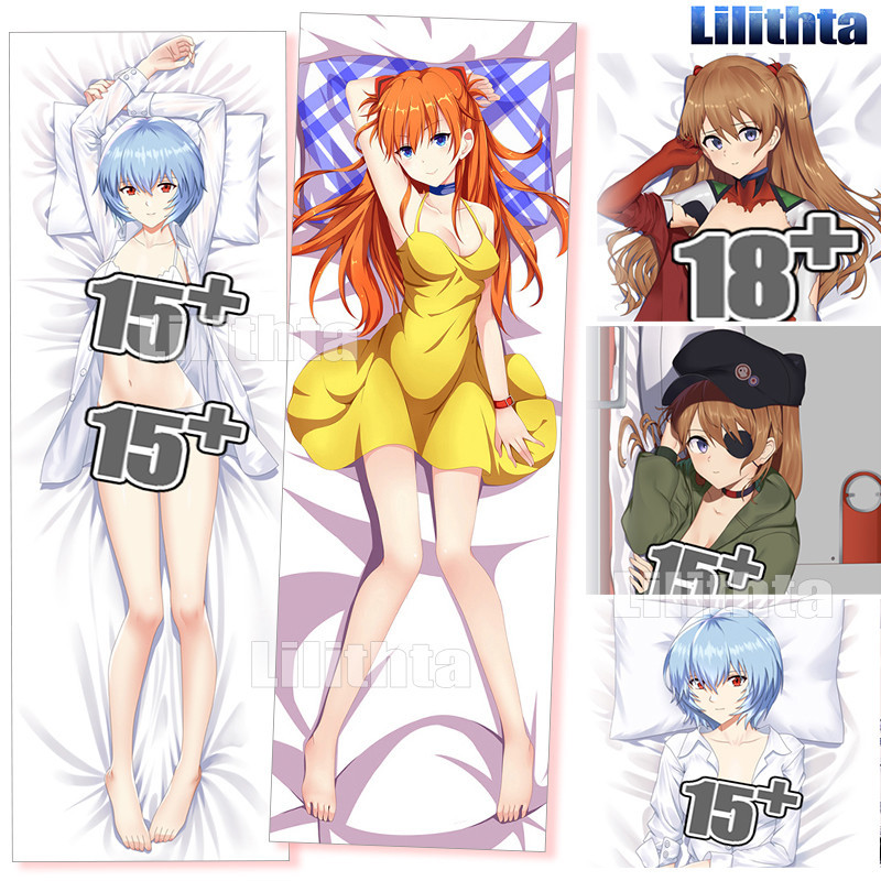 Dakimakura ปลอกหมอน EVA Ayanami Rei และ Asuka Neon Genesis Evangelion เกมอะนิเมะตัวละคร Body-pillow ปกการ ์ ตูนที ่ กําหนดเอง Made Body โยน