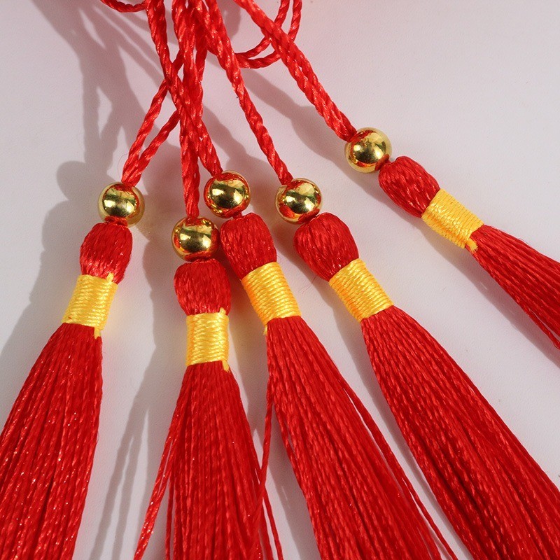 100 ชิ้น/ล็อต 8 ซม.Trim Tassels ลูกปัดผ้าไหม Fringe สําหรับ Key Bookmark เย็บผ้าม่านอุปกรณ์ตกแต่งบ้าน DIY ราคา ถูกที่สุด ดีลบีเคเค แกลเลอรีภาพที่ 4