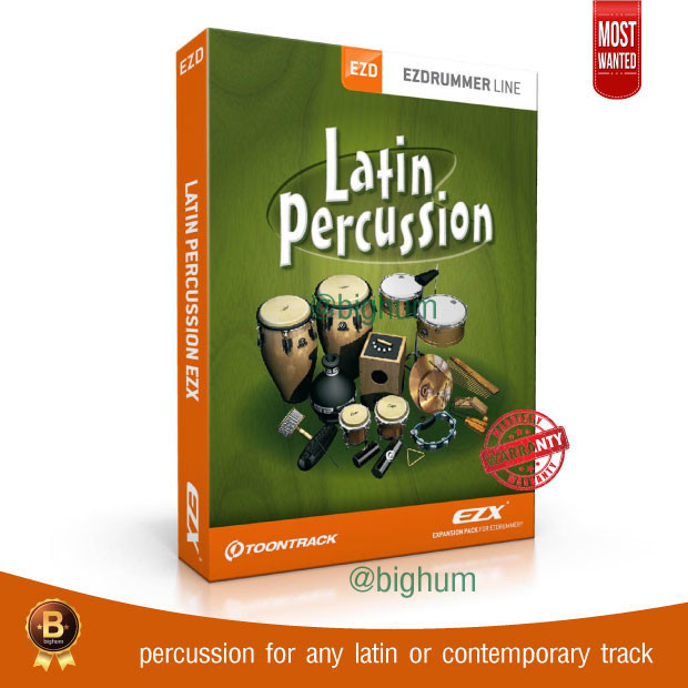 Ezdrummer LATIN PERCUSSION EZX Expansion | Win/mac