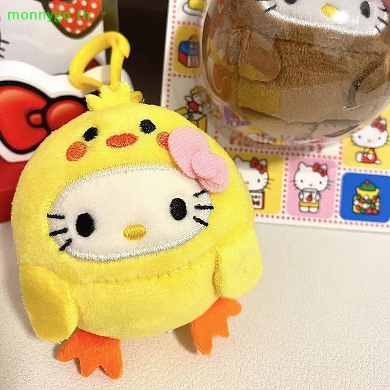 Monnygo Hello Kitty กระเป๋า Ch ตุ๊กตาพวงกุญแจ Sanrio จี้ Apple Panda Kitty การ์ตูนตกแต่งของขวัญสําหรับสาวอะนิเมะกระเป๋าเป้สะพายหลังแขวนของเล่น TH