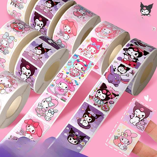 500ชิ้น น่ารัก สติกเกอร์ม้วนสุนัขน่ารักการ์ตูนฉลากปิดผนึกสติกเกอร์ตกแต่งรางวัล ง เอแคลส์ เด็ก ของขวัญ