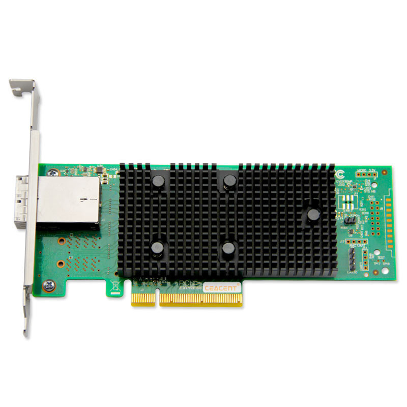 Ceacent AS3408-8E ภายนอก 8 พอร์ต 12 กิกะไบต์/วินาที SAS/SATA โฮสต์อะแดปเตอร์ LSI SAS3408 HBA PCIe 3.