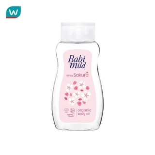 Babimild เบบี้มายด์ เบบี้ ออยล์ ไวท์ ซากุระ ออร์แกนิก 100 มล. ออยล์บำรุงผิว