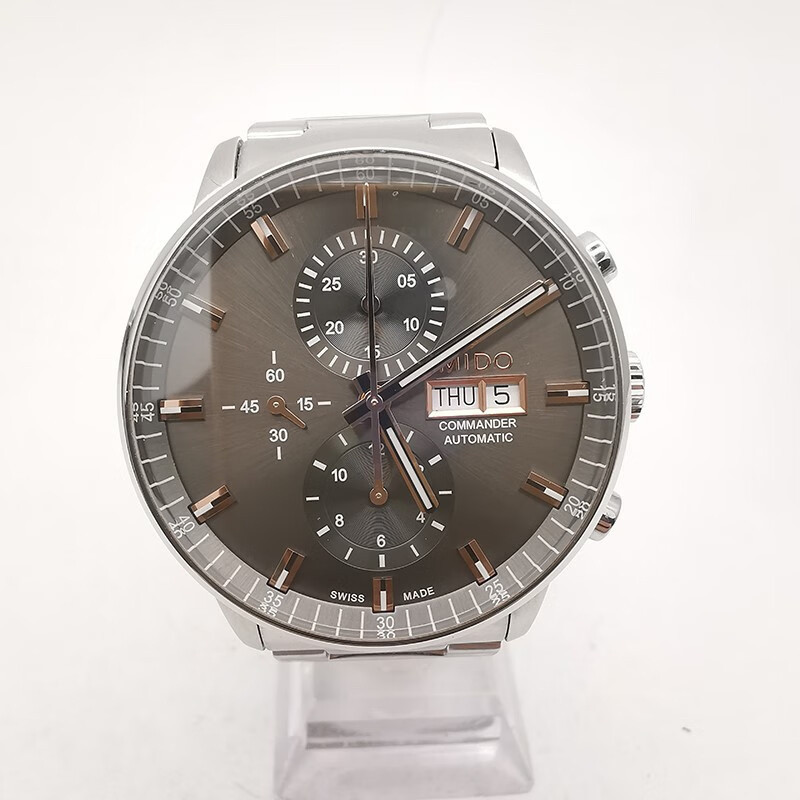 Mido/commander SeriesM016.414.11.061.00Men 's Mechanical Chronograph Watch Gauge เส ้ นผ ่ านศูนย ์ กลาง42mm