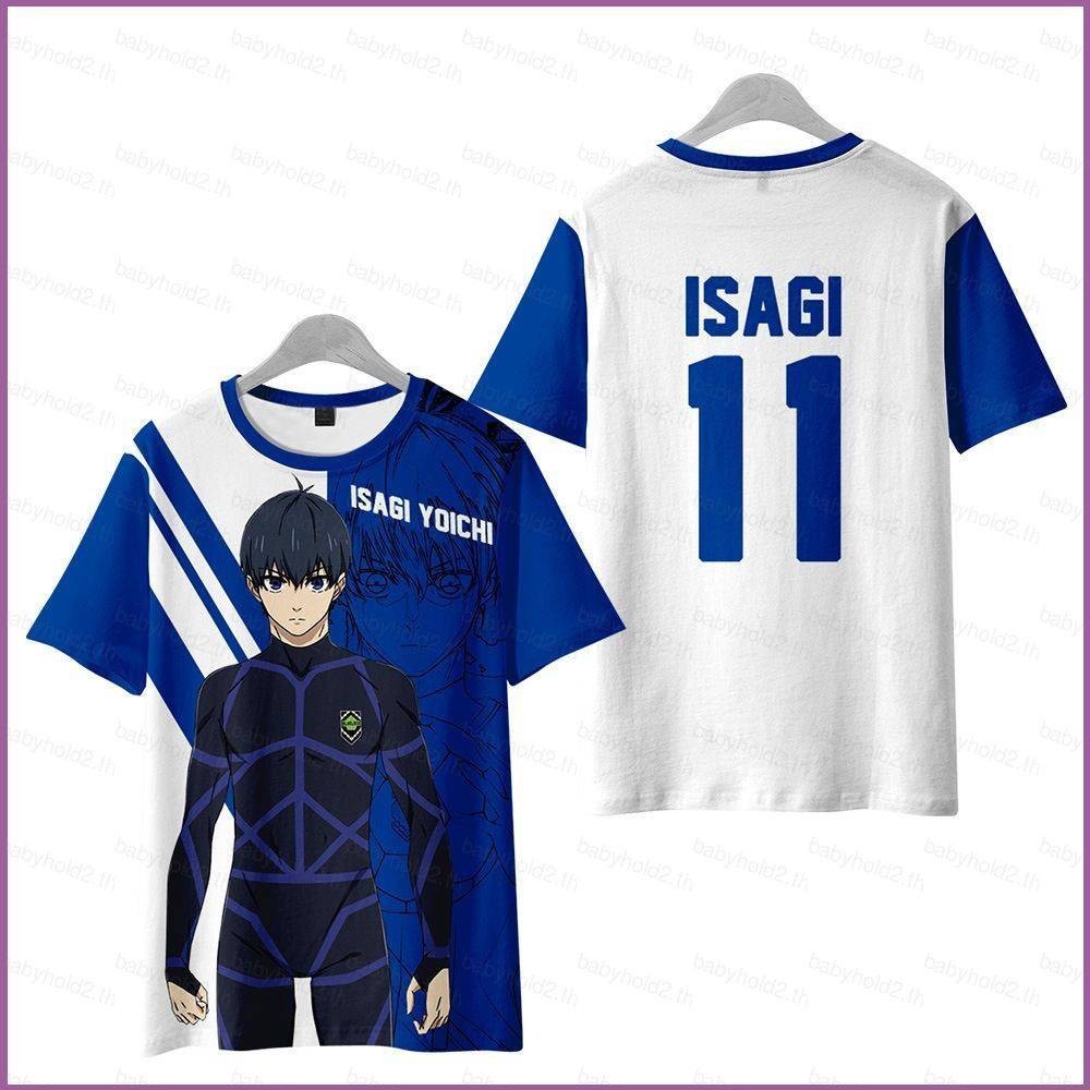 Yb BLUE LOCK Isagi Yoichi Chigiri Hyoma อะนิเมะแนวโน ้ ม 3D พิมพ ์ เสื ้ อยืดแขนสั ้ นคอกลมด ้ านบน