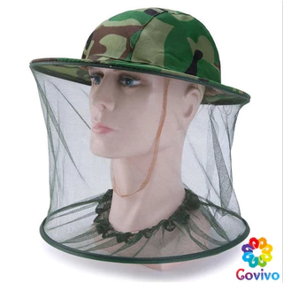 Covivo หมวกปีกกว้างกันแมลง หมวกมุ้งเดินป่า Insect hat