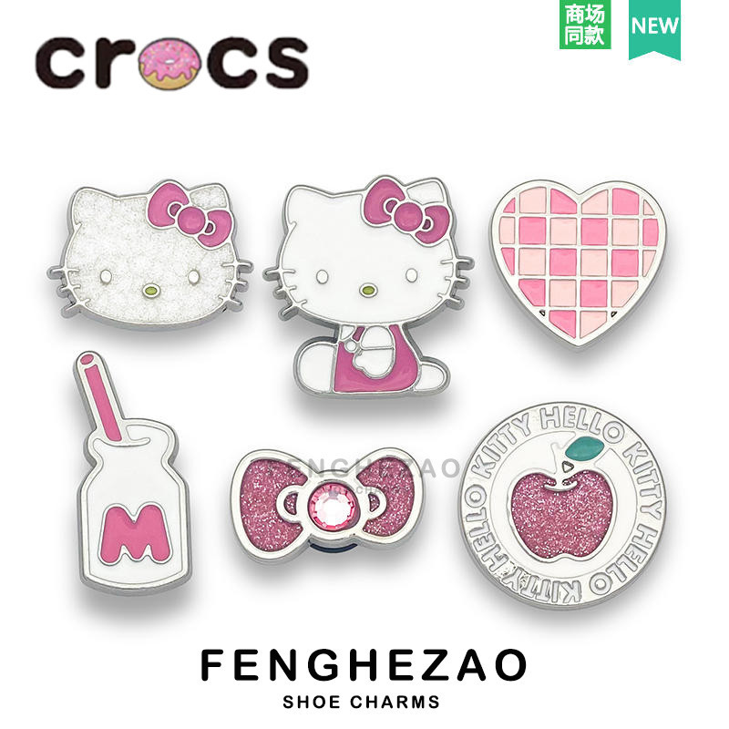 Kitty Pink Series crocs Jibbitz Charms / รองเท ้ าแตะคุณภาพสูง / ชุด Jibbitz/crocs Jibbitz/Birthdaypresent