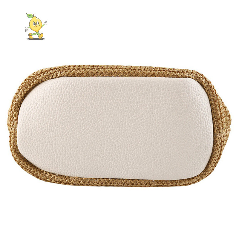 [mozh] Elegant Ladies Strawทอกระเป๋าถือผู้หญิง Holiday Beach Casual Tote Top-Handleกระเป๋าแฟชั่นกระเป๋าสะพายย้อนยุค [TH] - รูปที่ 4
