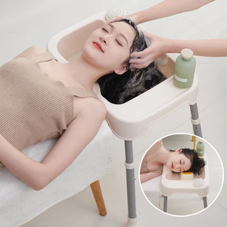 พร้อมส่ง นอนไว้สบาย ถาดซักผม อ่างสระผมผู้ป่วย สำหรับผู้สูงอายุ สำหรับสระผม พร้อมท่อระบายน้ำ