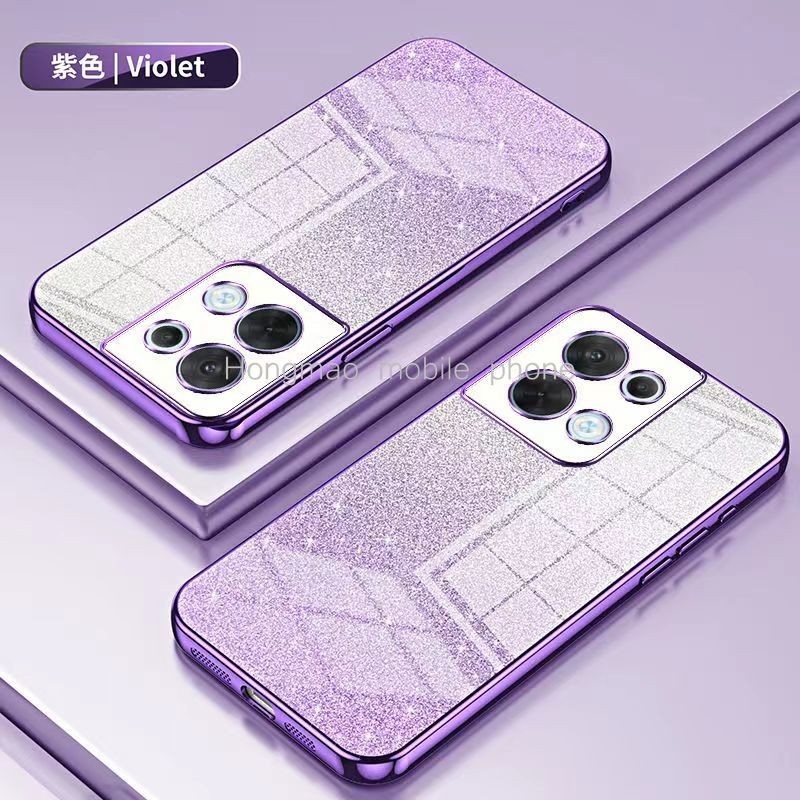 สําหรับ Samsung Galaxy C55 A55 A22 A32 A12 S21 S22 S23 M55 4G 5G Plus Ultra หมายเหตุ 10 Plus Gradient electroplated glitter เคสโทรศัพท์ฝาครอบ