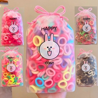 300/100ชิ้นชุดผมหางม้าผูกผมสําหรับเด็กแฟชั่นเกาหลียืดหยุ่นสู…