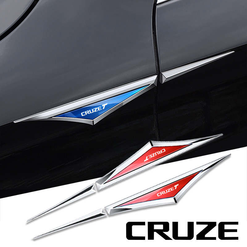 2 ชิ้นโลหะผสมสติกเกอร์รถรถ accessories อุปกรณ์เสริมสําหรับ Chevrolet cruze cruzet tahoe z71 รถอุปกรณ