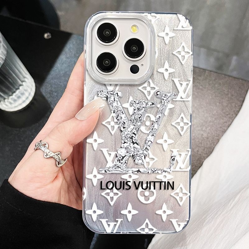 เคสไอโฟน16 15 14 13 12 11 Pro Max Case Case หรูหรา Fashion ladies ซิลิโคน เลเซอร์ Compatible เคส iPhone 16PM,16Plus,X/XS, XR,7+,8Plus