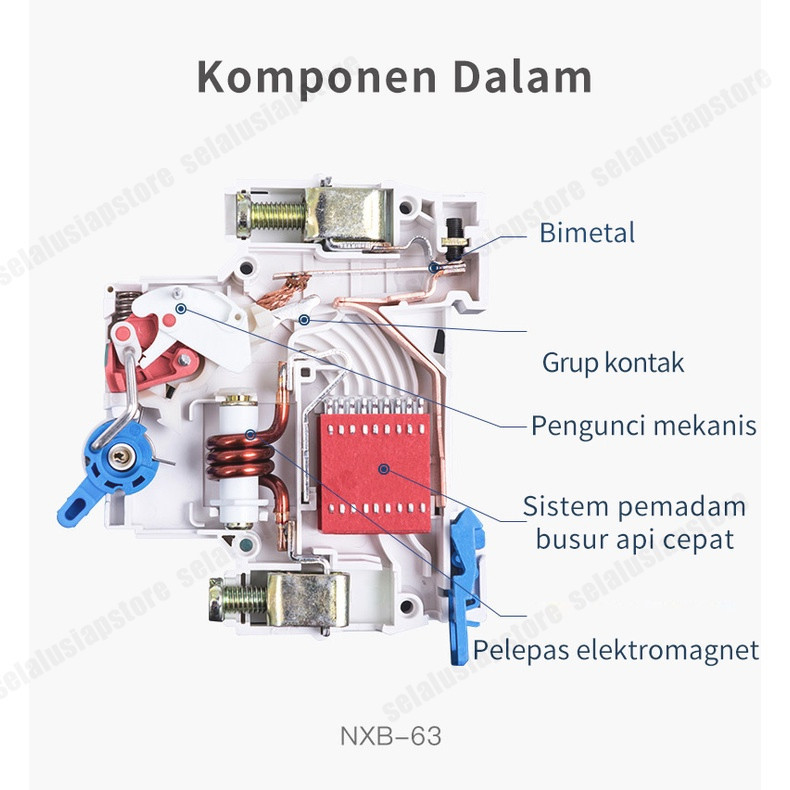 ID RCBO ELCB + MCB NXBLE-32 NXBLE-63 1P+N 6KA 6A-32A, EARTH LEADAGE CIRCUIT BREAKER (ELCB), SUITABLE