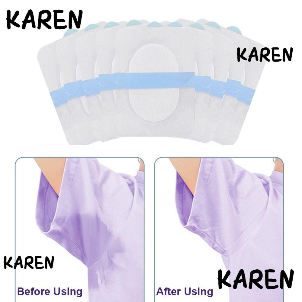 Karen แผ่นเหงื่อรักแร้, Anti Perspiration Underarm Summer Sweat-Absorbing Patch, ผ้าฝ้ายทิ้ง Absorbi