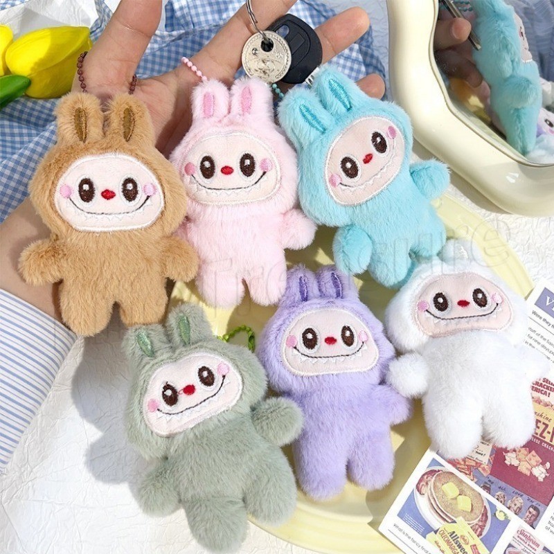 [ ที่โดดเด่น ] Labubu พวงกุญแจตุ๊กตา - เครื่องประดับห้อยกระเป๋า - ของขวัญของเล่นเด็ก - จี้ห้อยกระเป๋า - จี้แหวนกุญแจรถ - ตุ๊กตาแกะเล็กการ์ตูน - น่ารัก สร้างสรรค์