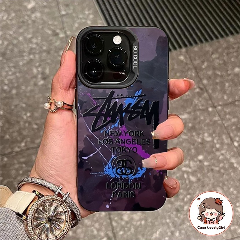 ส่งจากไทย แฟชั่นการ์ตูนเย็น เคส IPhone 15 16 14 11 13 Pro Max XR พสัส13 12 Pro 7 8 Plus SE X Xs Max Hard Case