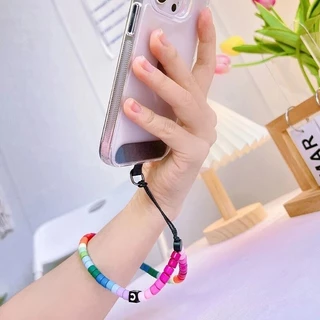 ปะเก็นเชือกคล้องโทรศัพท์มือถือในแนวทแยงมุมผ่านคลิปหนีบหลังเคสโทรศัพท์มือถือคลิปถาวร