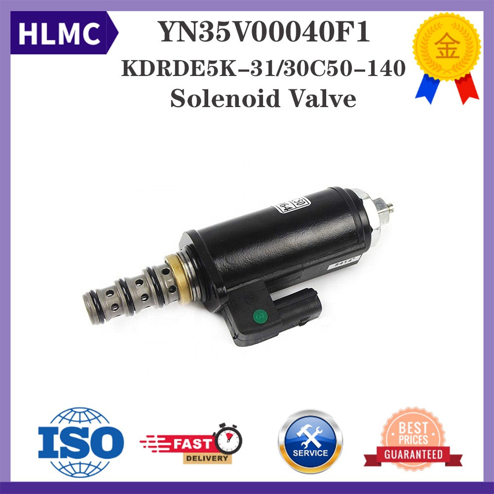 SY215 หลักปั๊มโซลินอยด์วาล์ว Assy ปั๊มไฮดรอลิก YN35V00040F1 KDRDE5K-31/30C50-140 ไฟฟ้าโซลินอยด์วาล์ว