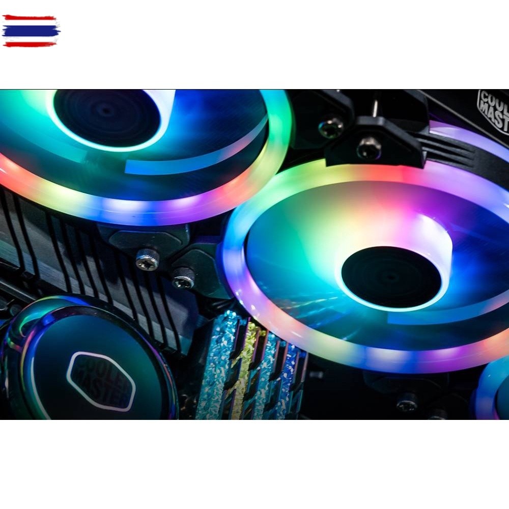 พัดลม Cooler Master Masterfan MF120 S3/HALO/Prismatic/SF120R Fan Case 120mm พัดลมคอม มีไฟ rgb เคส ar