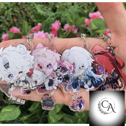 เกม Wuthering Waves YUANWU Jiyan Yangyang พวงกุญแจ พวงกุญแจอะคริลิคใส