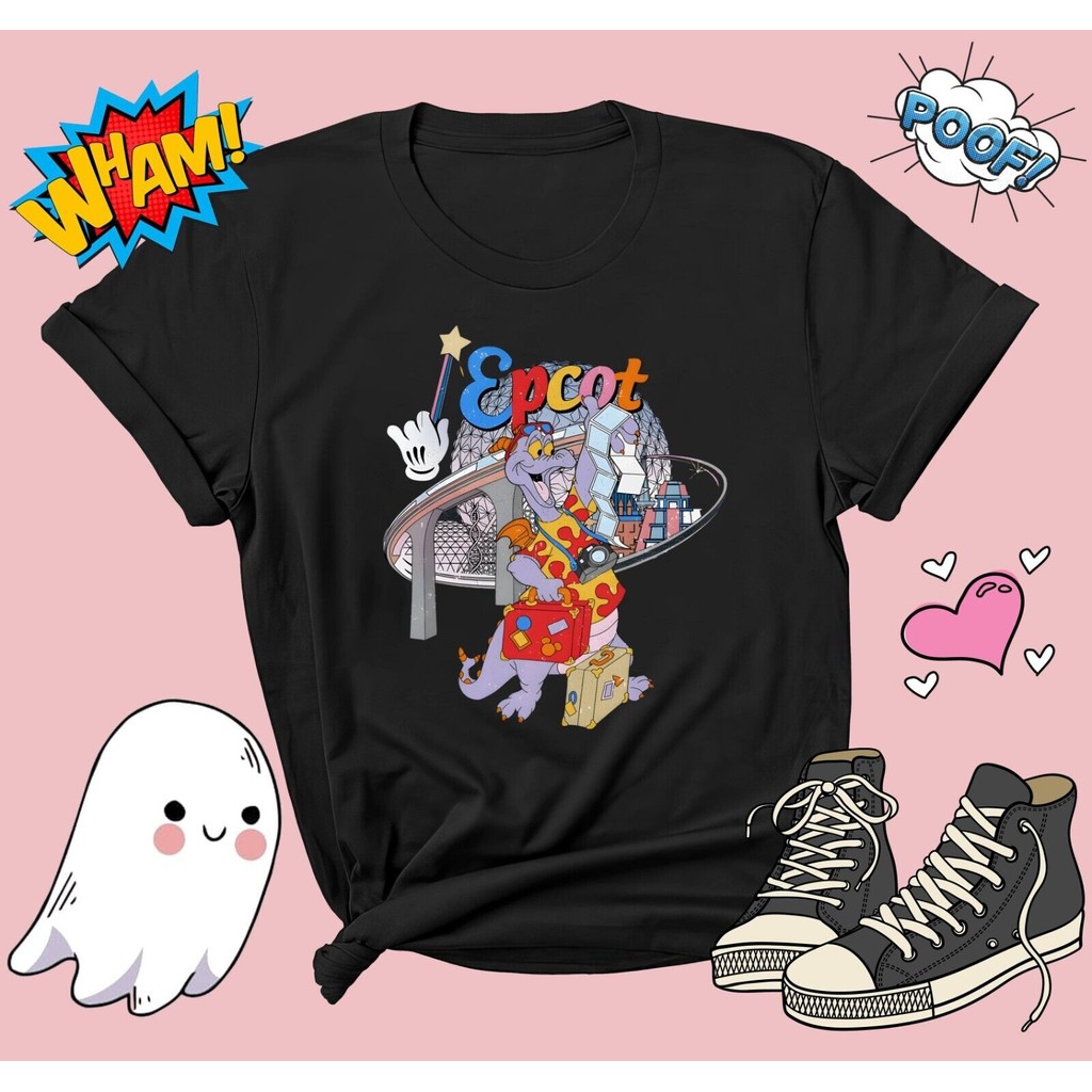 เสื้อยืด Retro Disney Figment Epcot สำหรับทั้งชายและหญิง G673