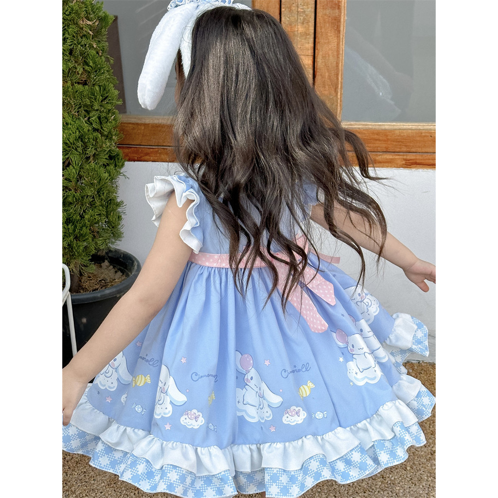 Babykids 🍒2025 ฤดูใบไม้ผลิฤดูร้อนสไตล์ใหม่ตุ๊กตาหวานปกชุดเจ้าหญิง - รูปที่ 4