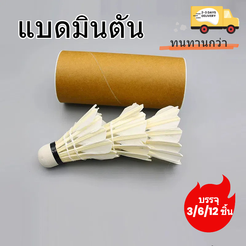 ลูกขนไก่แบดมินตัน 3/6/12 ชิ้น, ลูกแบดมินตันสีขาวมืออาชีพ, กีฬาทนทาน Stable
หัวบอลโฟม สำหรับการฝึกอบรมในร่มและกลางแจ้ง
