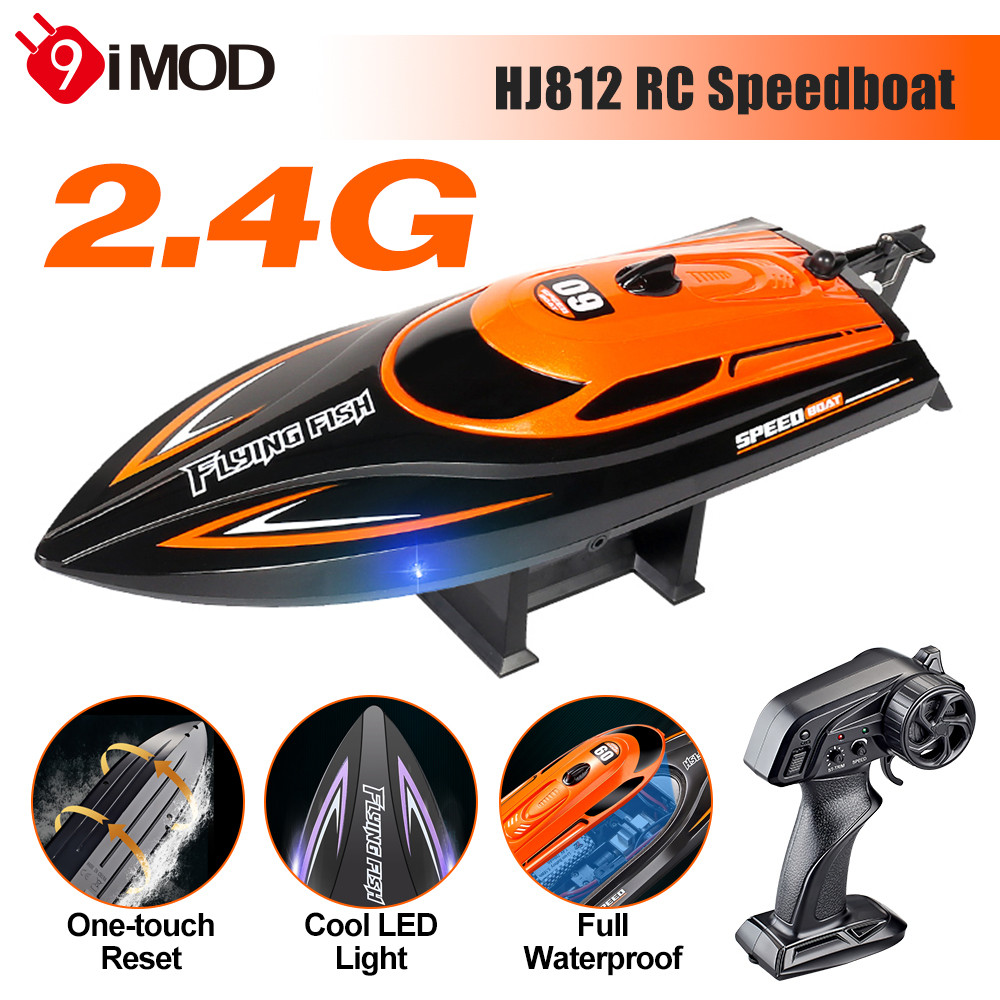 ​9imod RC เรือ HJ812 เรือแข่งความเร็วสูง 25 กม./ชม. 2.4G รีโมทคอนโทรล Speedboat