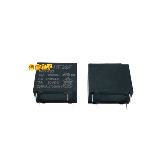 รีเลย์ที่เหมาะสมเดิม JZC HF 32F-G-005 012 024-HS3 HS 4 Pins 5A 10A