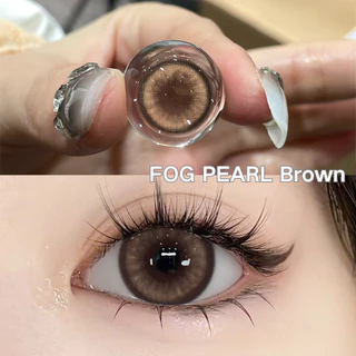 {เกรด -0.00~-6.00} UYAAI คอนแทคเลนส์ สีน้ําตาลธรรมชาติ 14.0 มม. 2 ชิ้น ต่อคู่