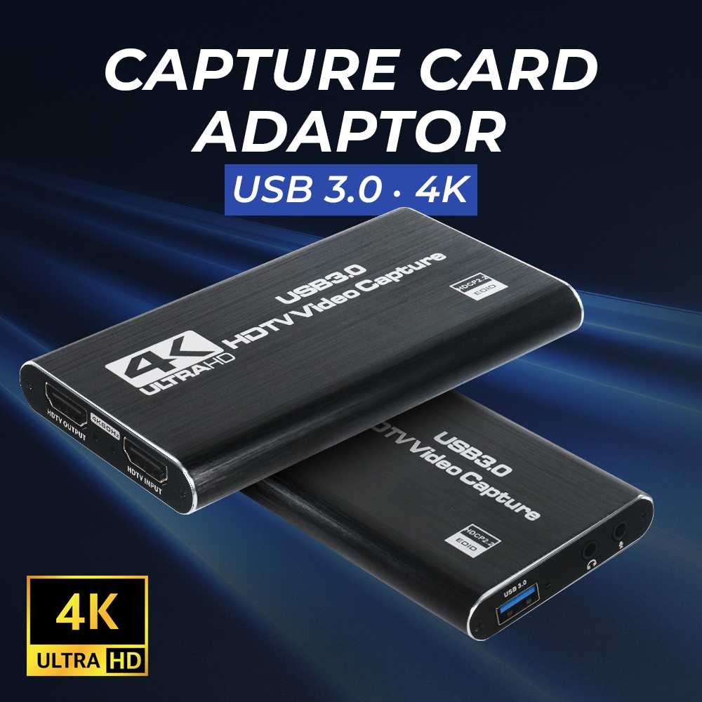 AShop HDMI Video Capture Card Adapter กล่องบันทึก USB3.0 4K HDTV