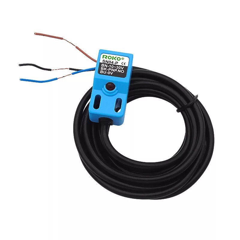 ROKOริกเกอร์โลหะใกล้สวิทช์สามสาย SN04-N SN04-P SN04-N2 SN04-P2เซ็นเซอร์