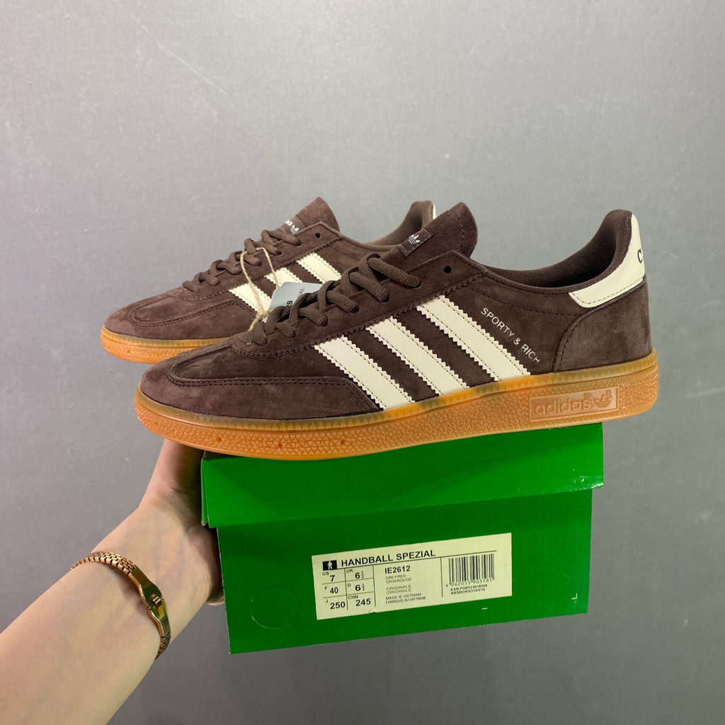 Sporty & Rich x Adidas Originals handball spzl handball athlete Series All-Match รองเท้าผ้าใบกีฬาลำลอง