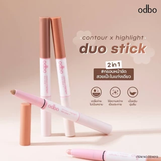 ♦️ของแท้·ส่งด่วน·ถูก♦️Odbo Contour x Highlight Duo Stick #OD4013 โอดีบีโอ คอนทัวร์เอ็กซ์ไฮไลท์ดูโอ้สติ๊ก x 1 ชิ้น dayse