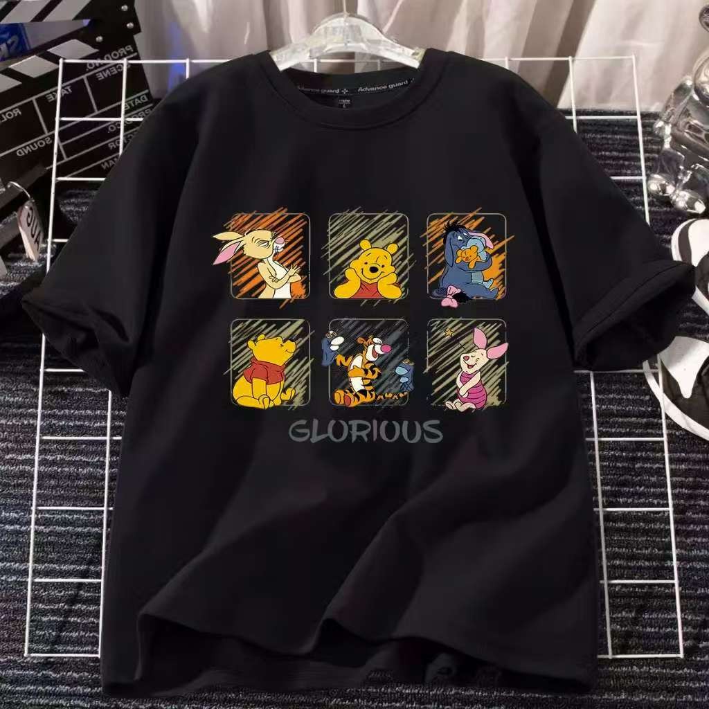 (B88) เสื้อยืดคอกลม Oversize ใส่ได้ทั้งชายและหญิง